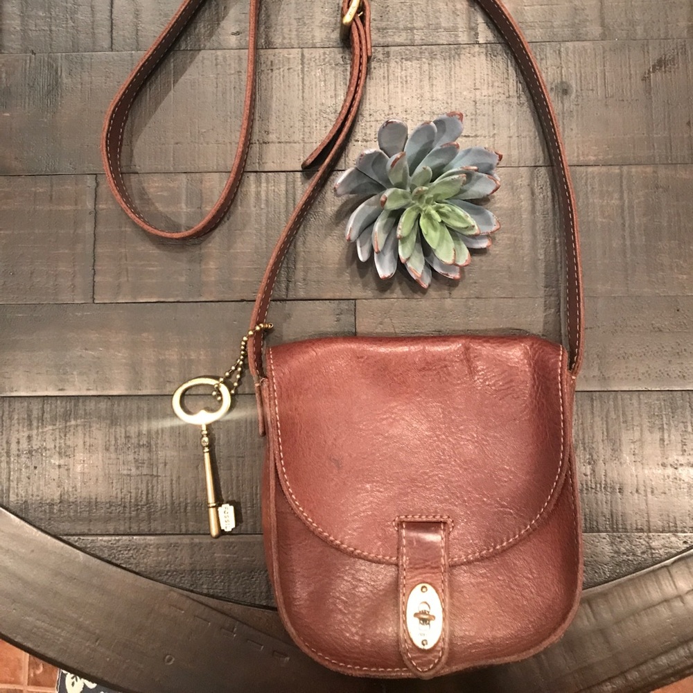 Brown Fossil crossbody